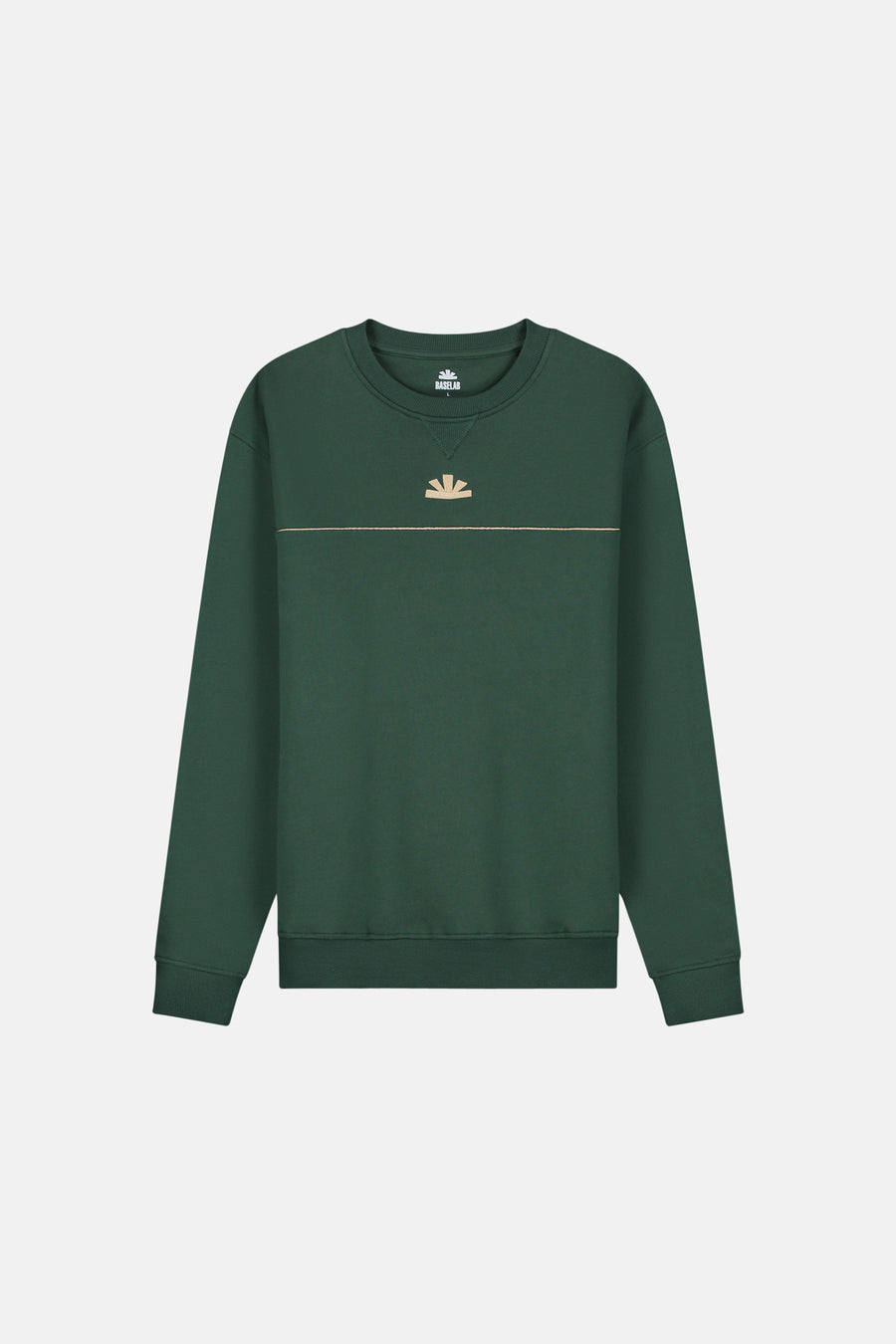 Sweater met ronde hals Groen - BASELAB