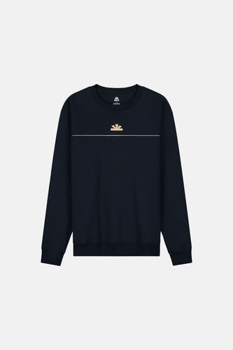 Sweater met ronde hals Blauw - BASELAB
