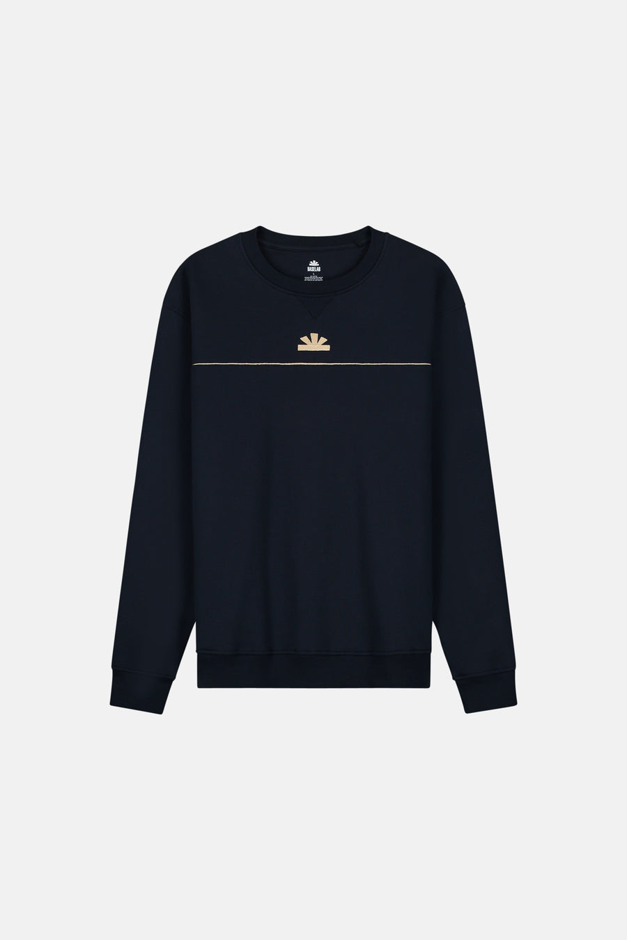 Sweater met ronde hals Blauw - BASELAB