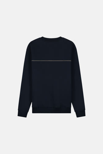 Sweater met ronde hals Blauw - BASELAB