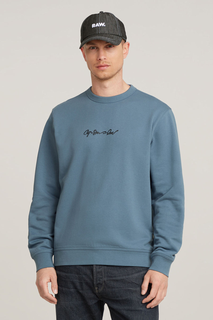 Sweater met ronde hals Blauw - G-Star RAW