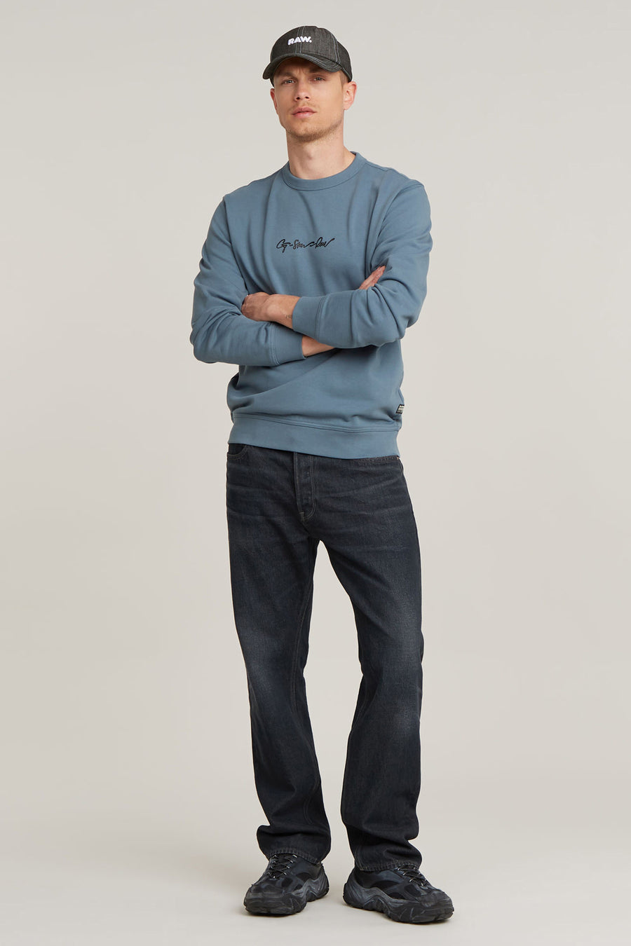 Sweater met ronde hals Blauw - G-Star RAW