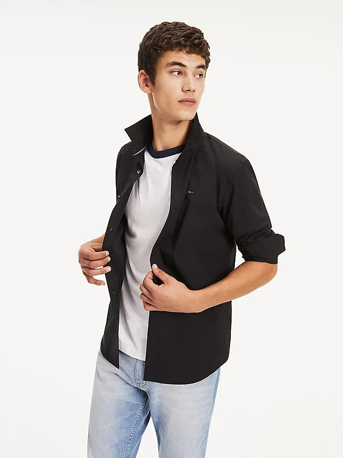 Hemd (lange mouwen) Zwart - TOMMY JEANS