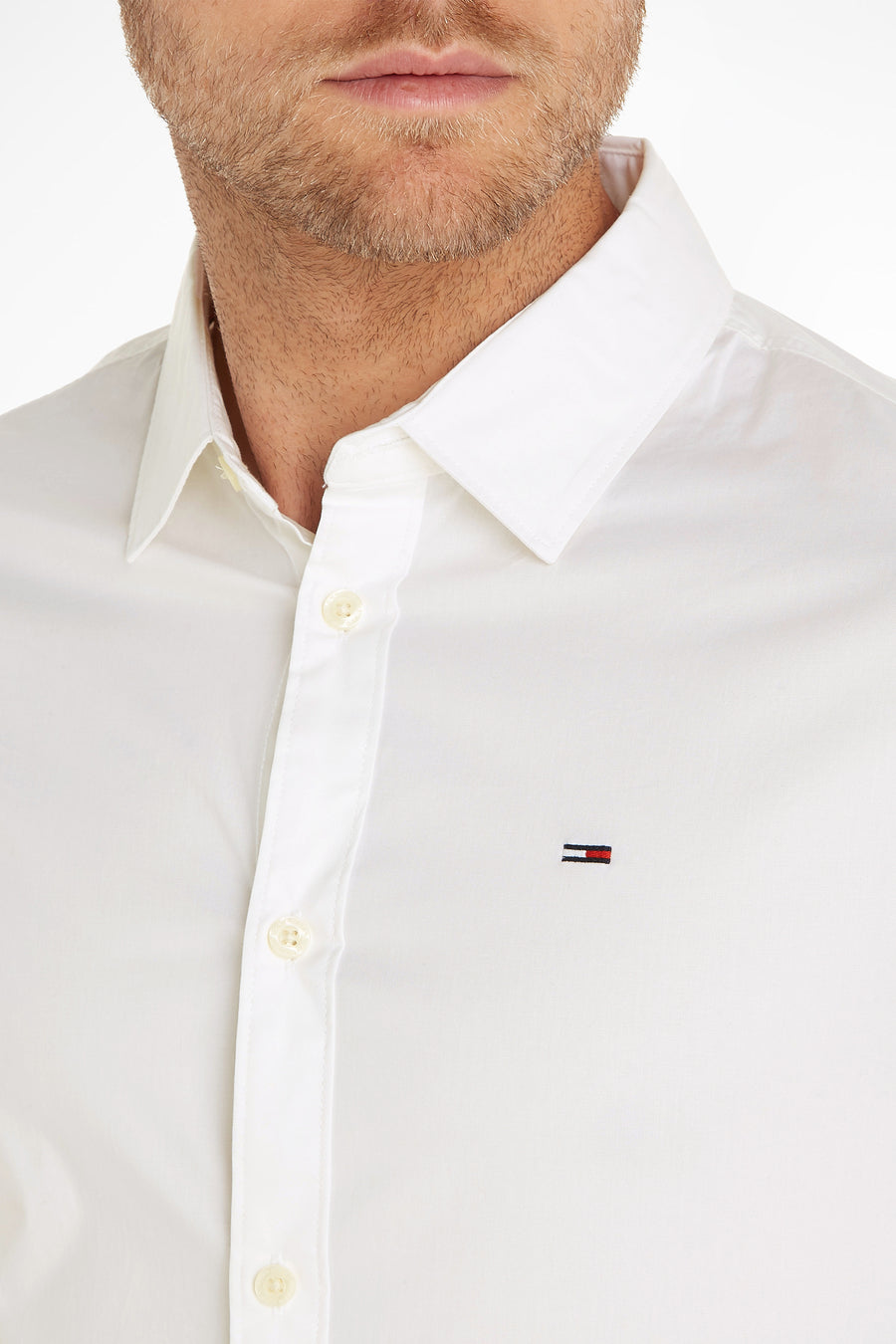 Hemd (lange mouwen) Wit - TOMMY JEANS