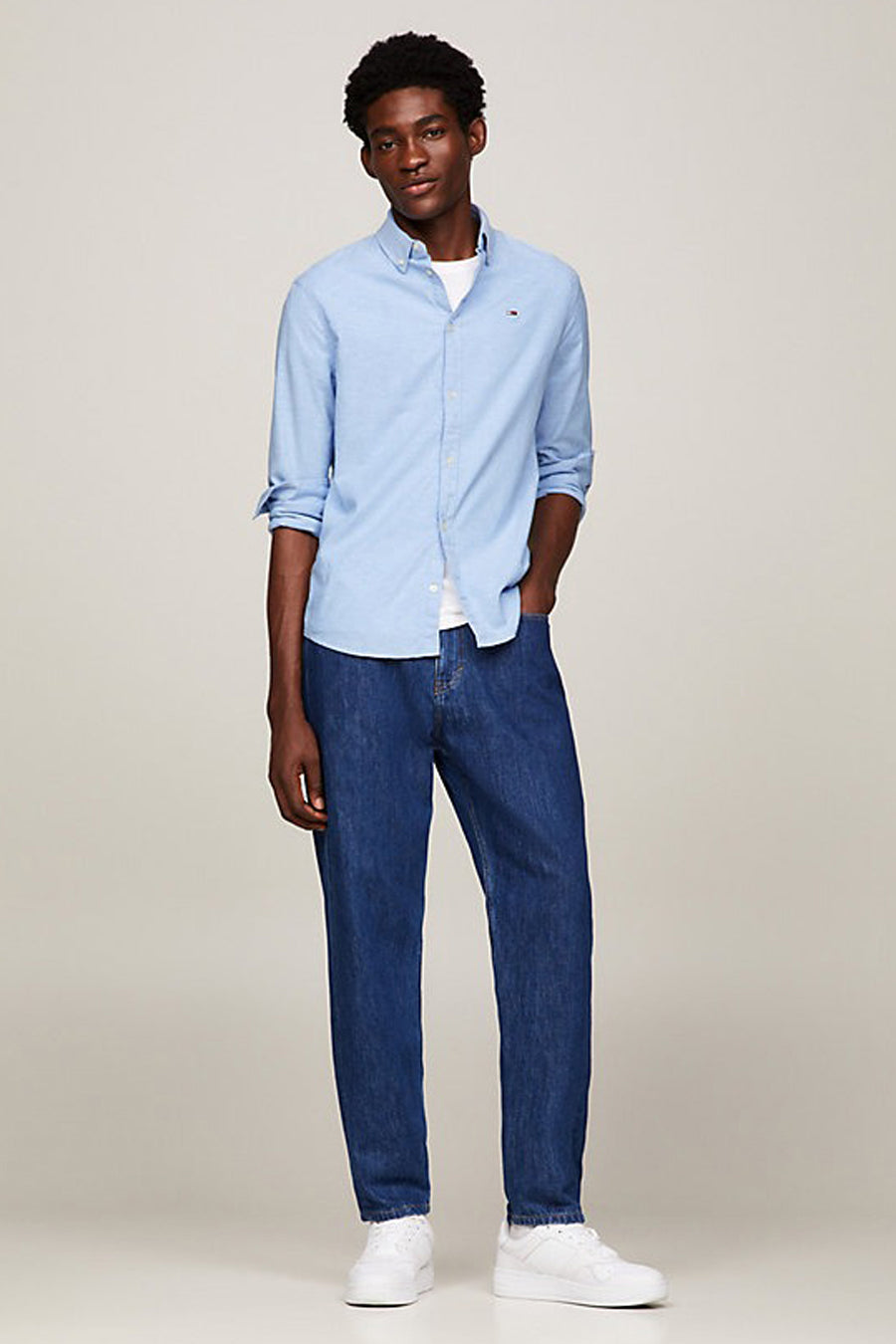 Hemd (lange mouwen) Blauw - TOMMY JEANS