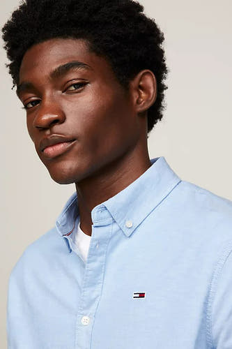 Hemd (lange mouwen) Blauw - TOMMY JEANS