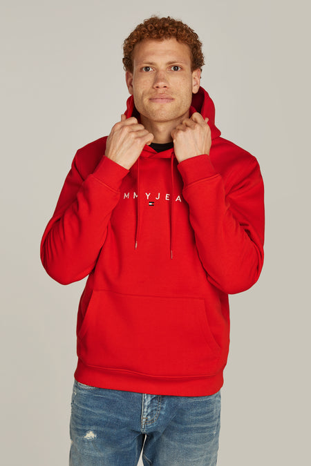 Sweater met kap Rood - TOMMY JEANS