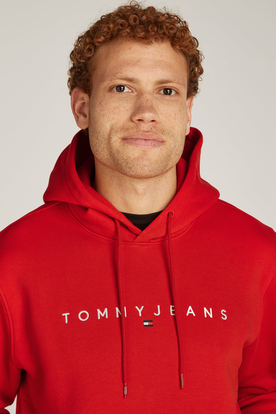 Sweater met kap Rood - TOMMY JEANS