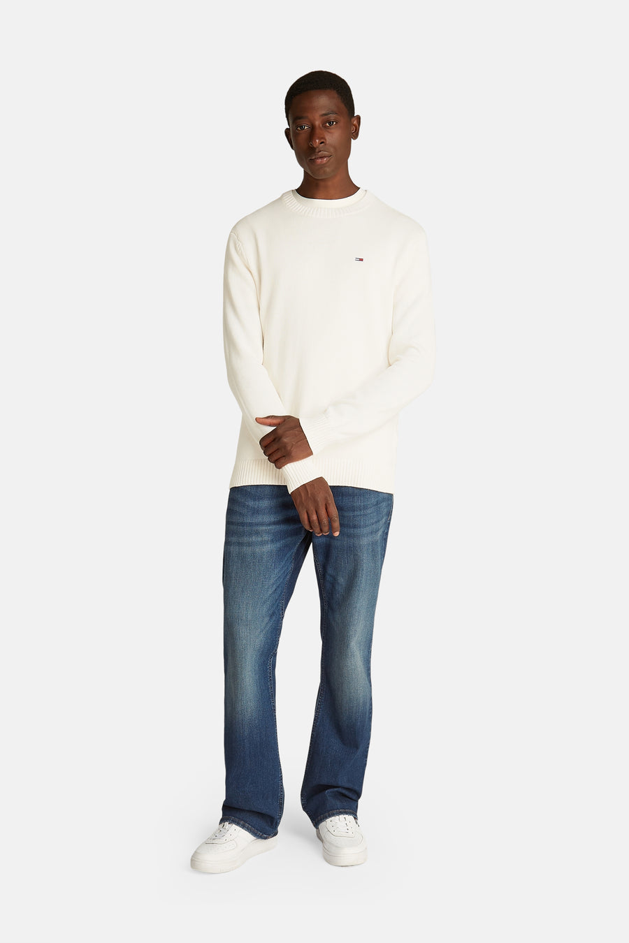 Trui met ronde hals Wit - TOMMY JEANS
