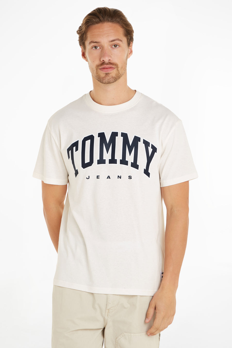 T-shirt (korte mouwen) Ecru - TOMMY JEANS