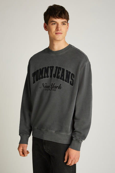 Sweater met ronde hals Zwart - TOMMY JEANS