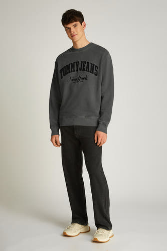 Sweater met ronde hals Zwart - TOMMY JEANS