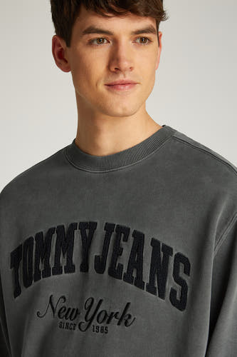 Sweater met ronde hals Zwart - TOMMY JEANS