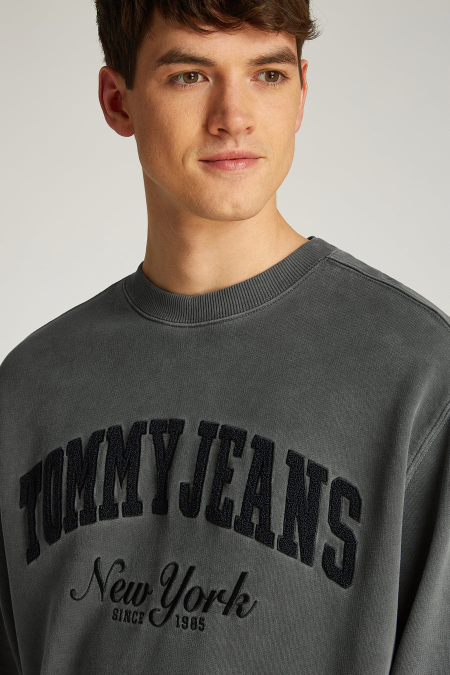 Sweater met ronde hals Zwart - TOMMY JEANS