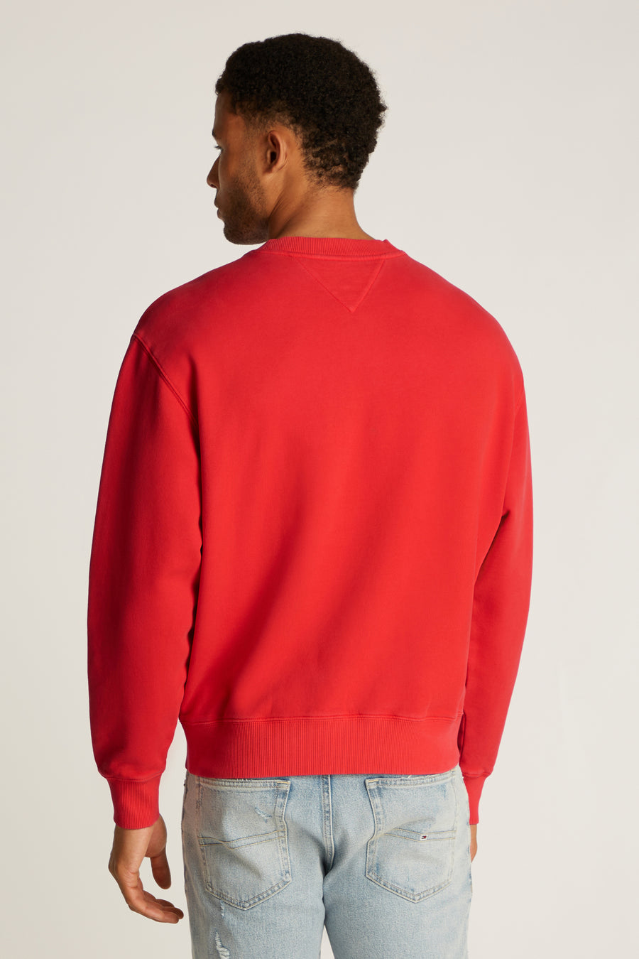 Sweater met ronde hals Rood - TOMMY JEANS