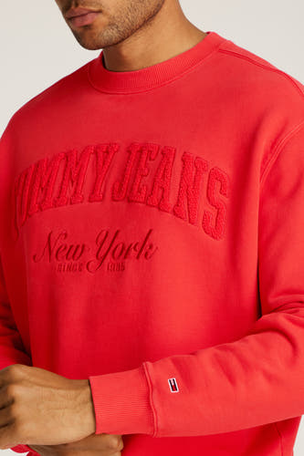 Sweater met ronde hals Rood - TOMMY JEANS