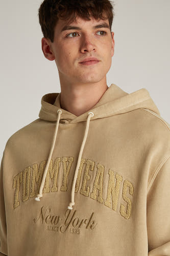 Sweater met kap Bruin - TOMMY JEANS