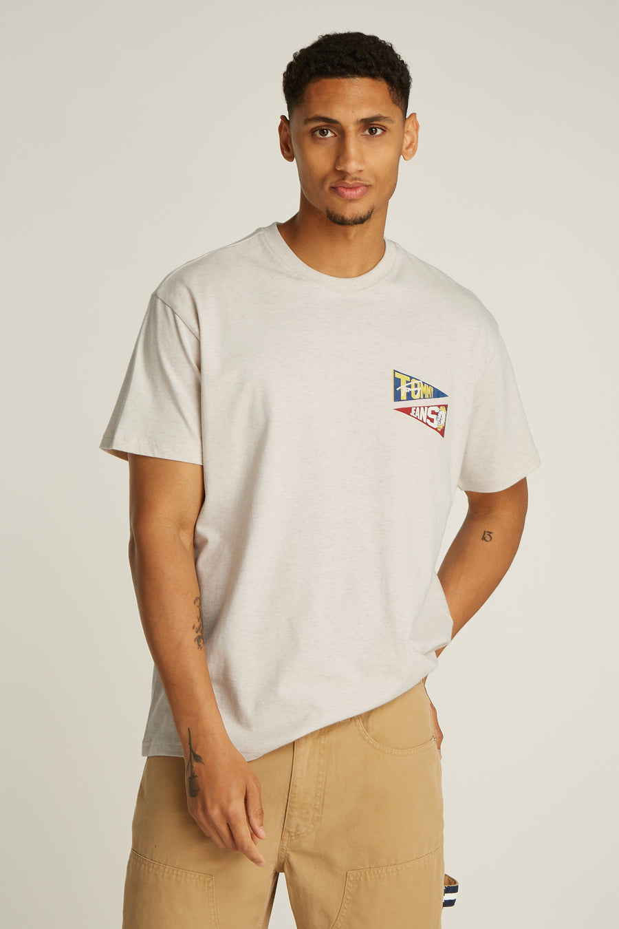 T-shirt (korte mouwen) Ecru - TOMMY JEANS
