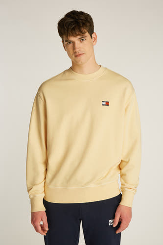 Sweater met ronde hals Geel - TOMMY JEANS