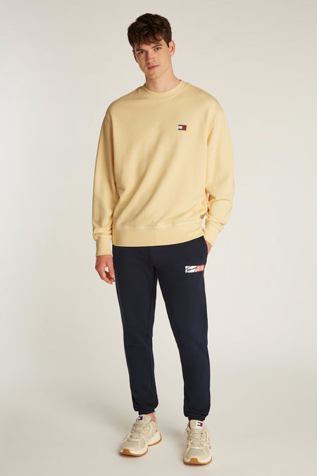 Sweater met ronde hals Geel - TOMMY JEANS