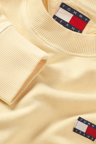 Sweater met ronde hals Geel - TOMMY JEANS