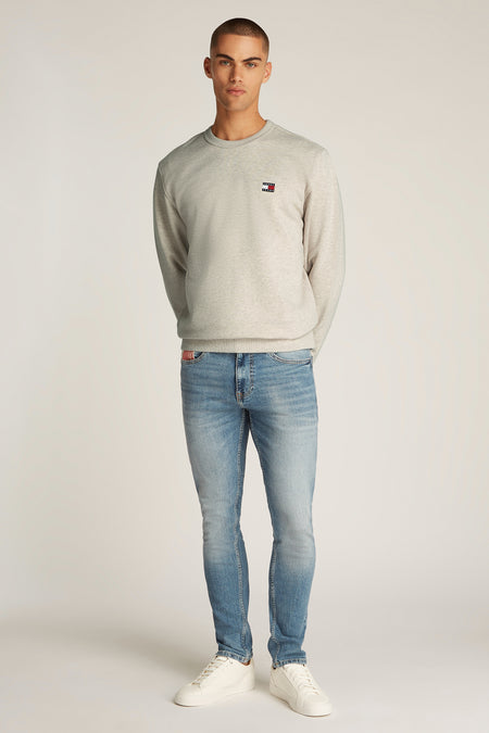 Sweater met ronde hals Beige - TOMMY JEANS