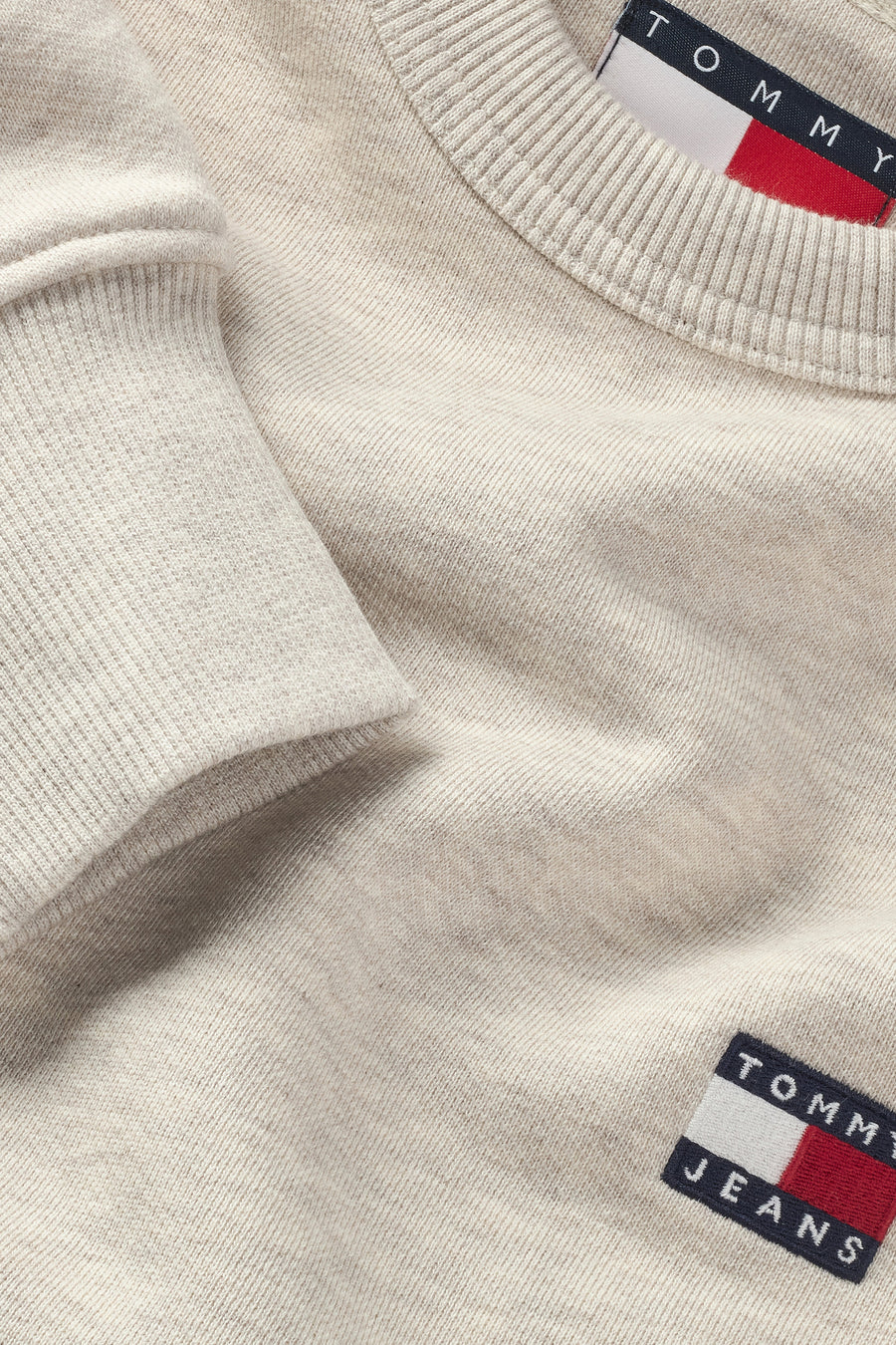 Sweater met ronde hals Beige - TOMMY JEANS