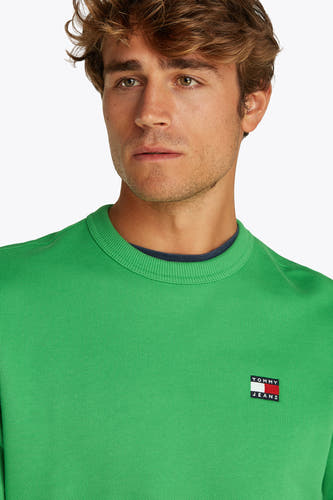 Sweater met ronde hals Groen - TOMMY JEANS