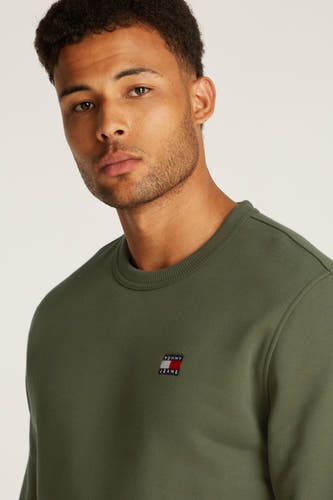 Sweater met ronde hals Groen - TOMMY JEANS