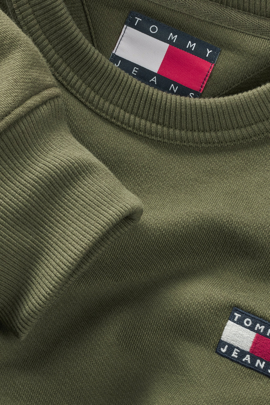 Sweater met ronde hals Groen - TOMMY JEANS