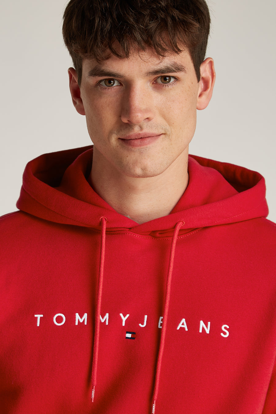 Sweater met kap Rood - TOMMY JEANS
