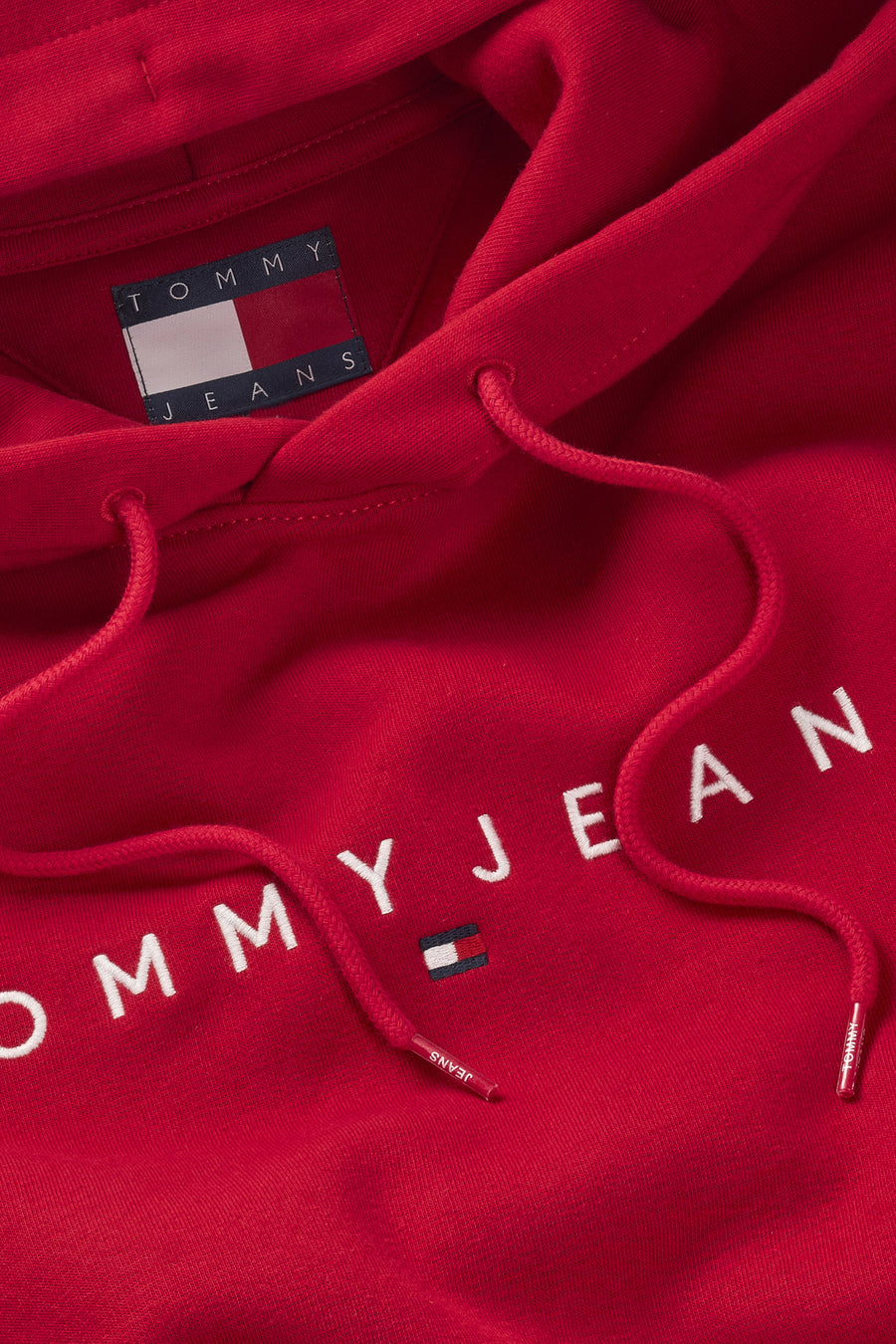 Sweater met kap Rood - TOMMY JEANS