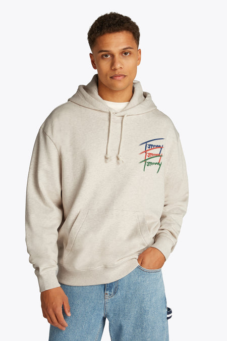 Sweater met kap Beige - TOMMY JEANS