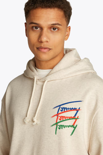 Sweater met kap Beige - TOMMY JEANS