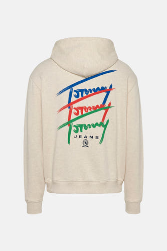 Sweater met kap Beige - TOMMY JEANS