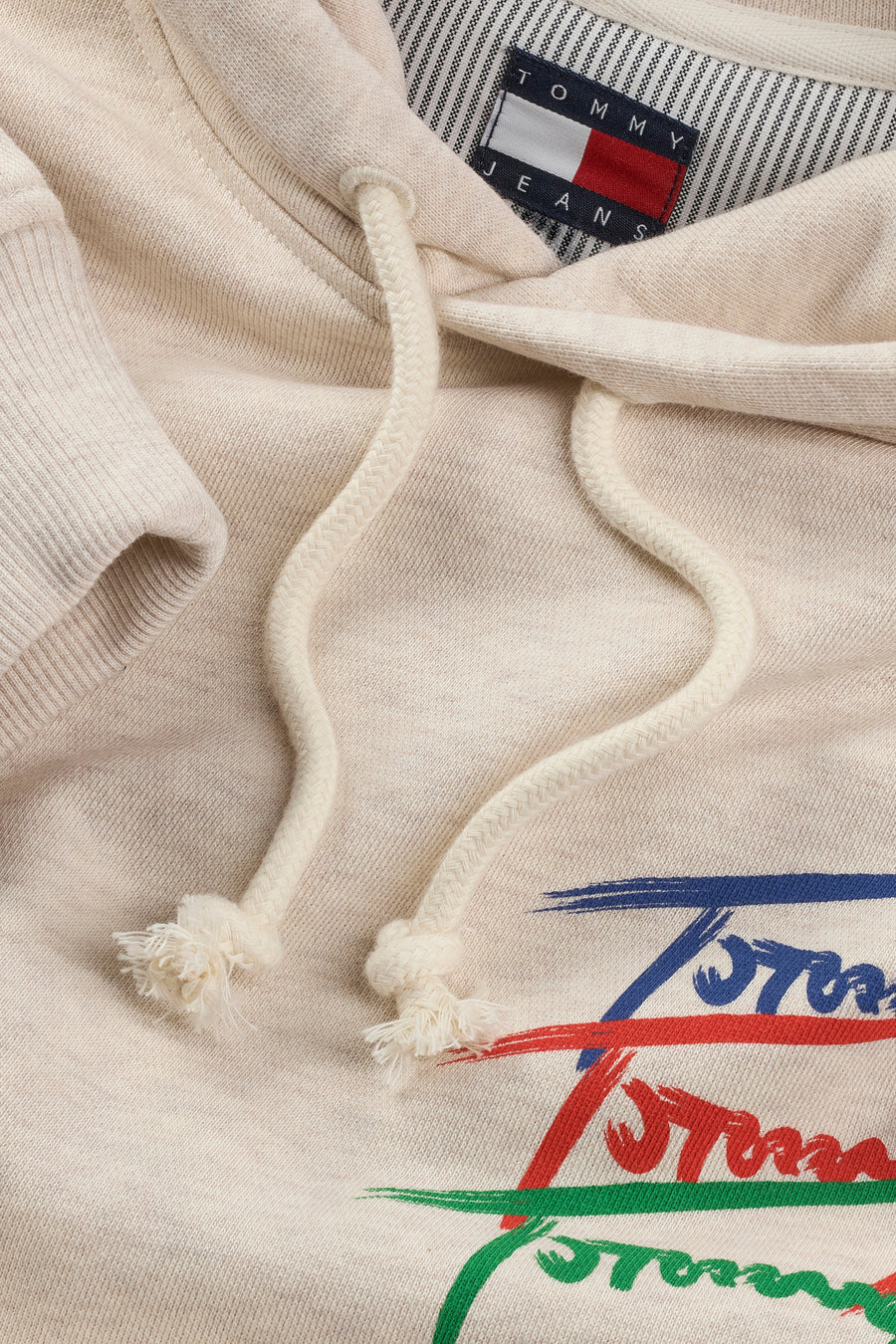 Sweater met kap Beige - TOMMY JEANS