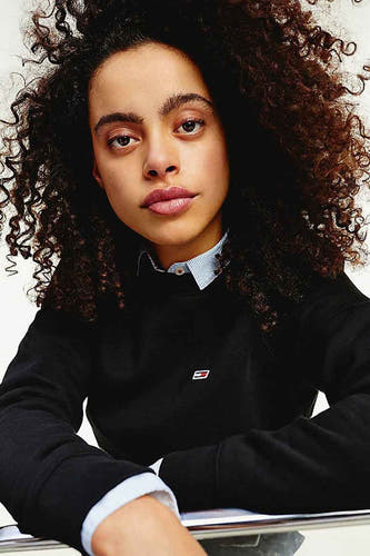Sweater met ronde hals Zwart - TOMMY JEANS