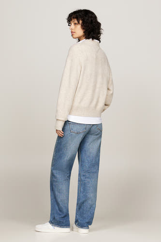 Trui met ronde hals Beige - TOMMY JEANS