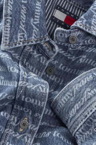 Kleedjes (lange mouwen) Mid blue denim - TOMMY JEANS