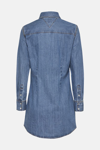 Kleedjes (lange mouwen) Mid blue denim - TOMMY JEANS