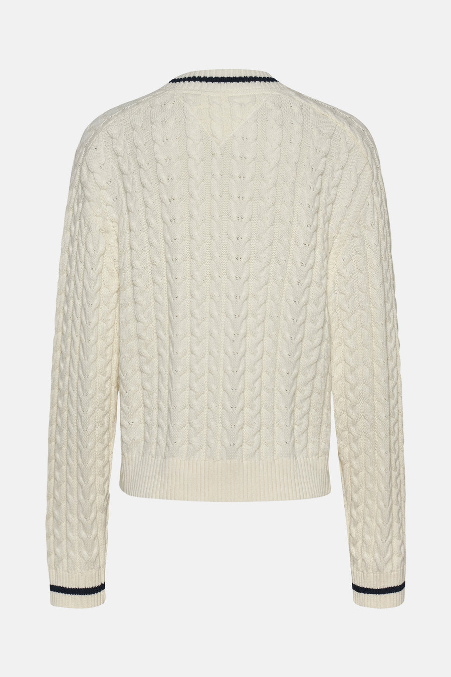 Trui met V-hals Wit - TOMMY JEANS