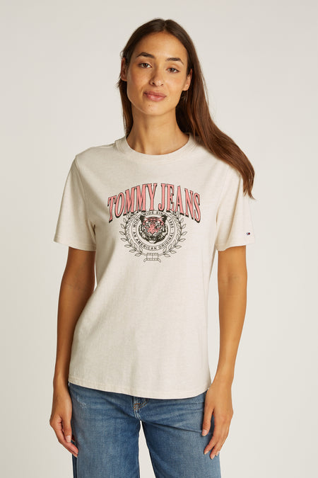 T-shirt (korte mouwen) Ecru - TOMMY JEANS