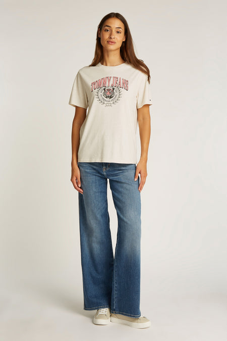 T-shirt (korte mouwen) Ecru - TOMMY JEANS