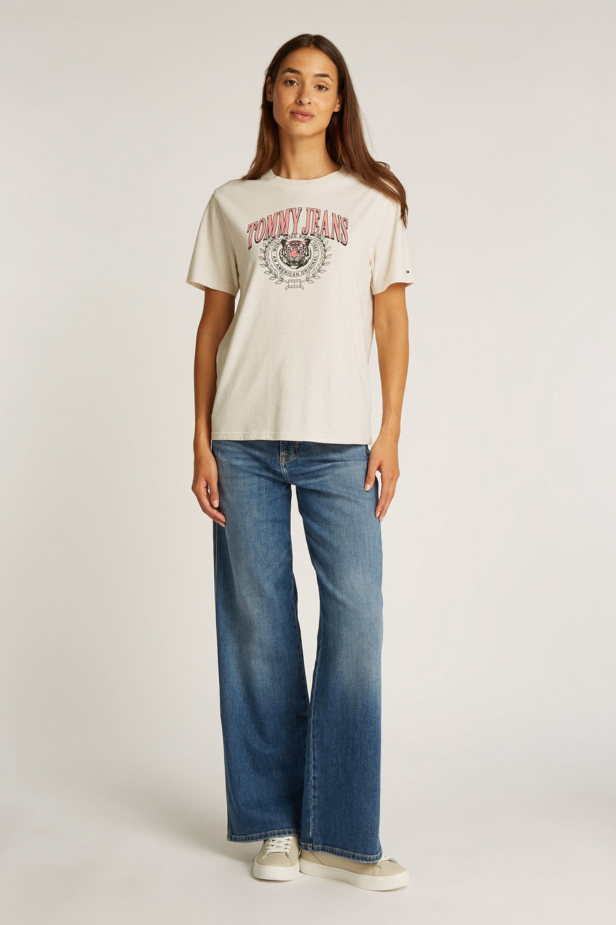 T-shirt (korte mouwen) Ecru - TOMMY JEANS