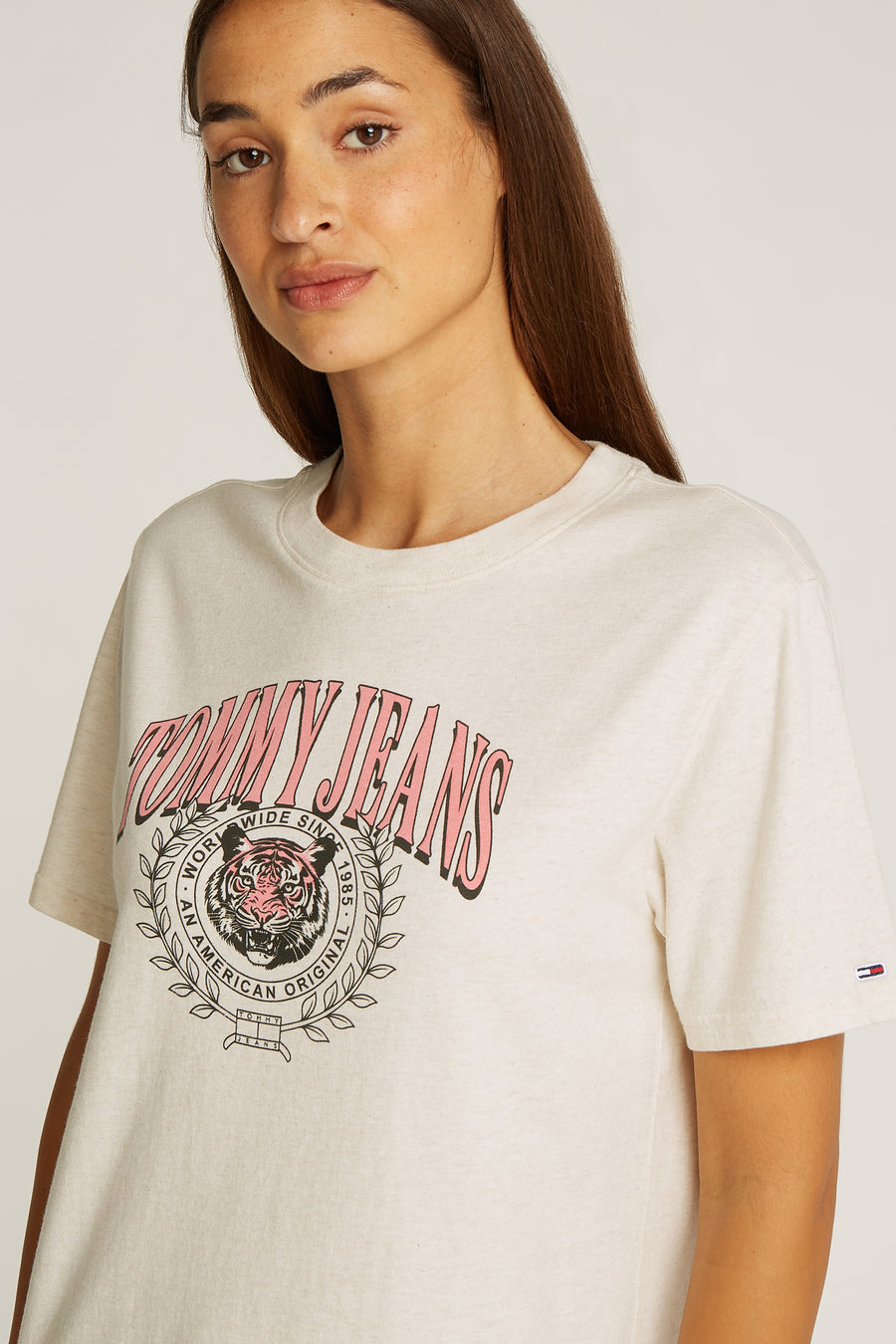 T-shirt (korte mouwen) Ecru - TOMMY JEANS