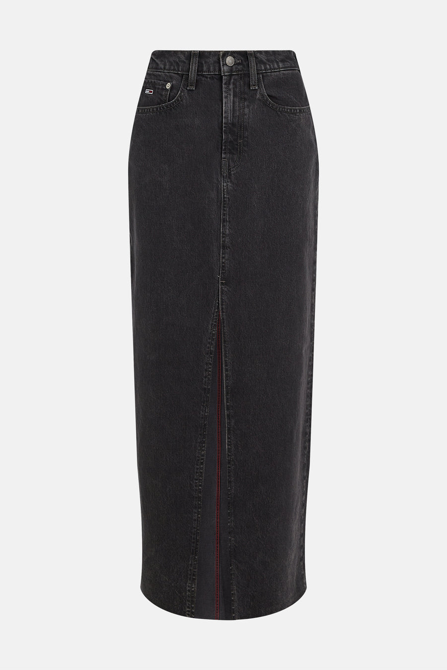 Rok (lang) Black denim - TOMMY JEANS