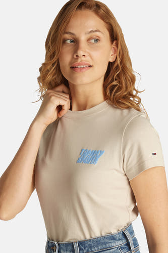 Top (korte mouwen) Ecru - TOMMY JEANS