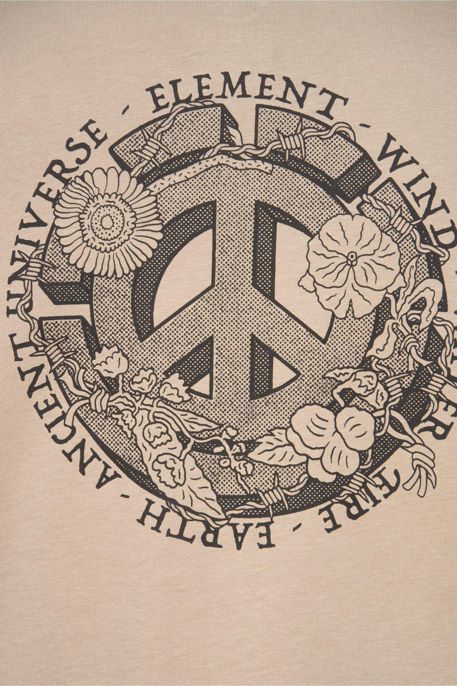 T-shirt (korte mouwen) Beige - ELEMENT
