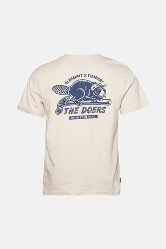 T-shirt (korte mouwen) Ecru - ELEMENT