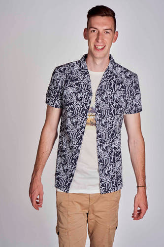 Hemd (korte mouwen) Blauw - CEMI by Céline & Michiel